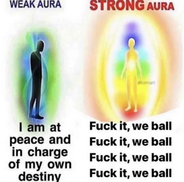 Saved meme, square image with white, yellow, and orange tones