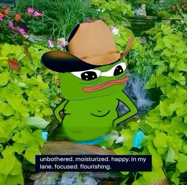 Unbothered Pepe